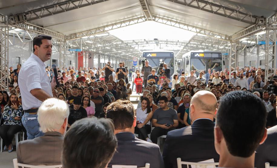 Ratinho Junior inaugura novo terminal metropolitano de São José dos Pinhais