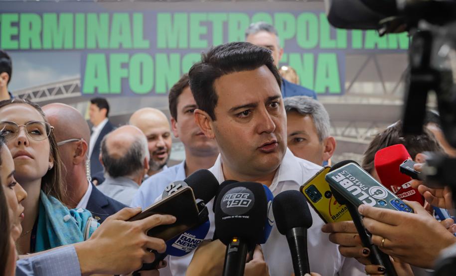 Ratinho Junior inaugura novo terminal metropolitano de São José dos Pinhais