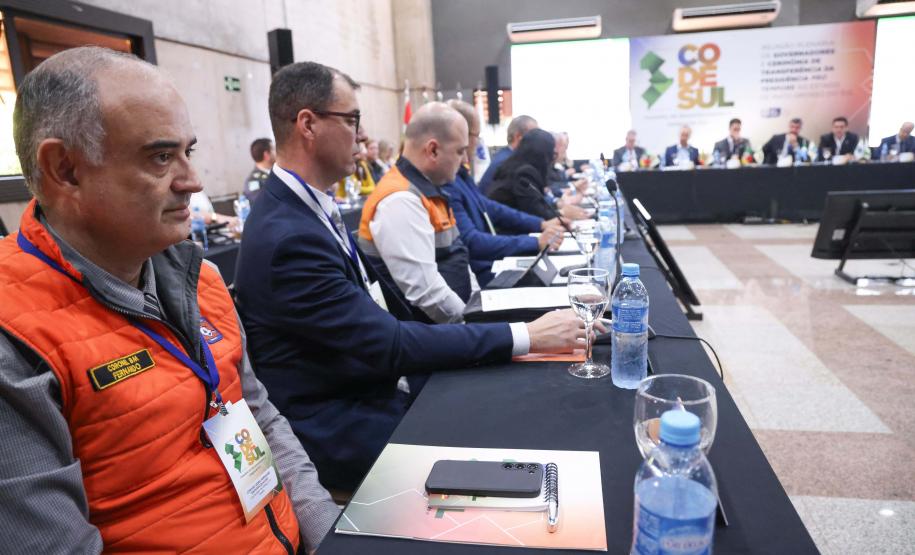 O governador Carlos Massa Ratinho Junior participou nesta quinta-feira (1º) da reunião do Conselho de Desenvolvimento e Integração Sul (Codesul), em Campo Grande (MS).