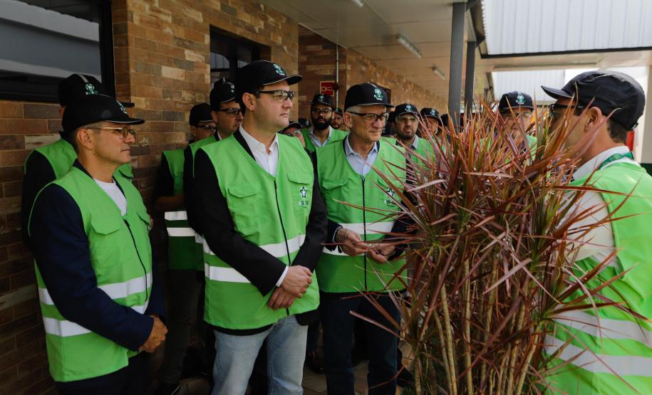Ponta Grossa, 12 de setembro de 2024 - O governador Carlos Massa Ratinho Junior visita a fábrica da Heineken.