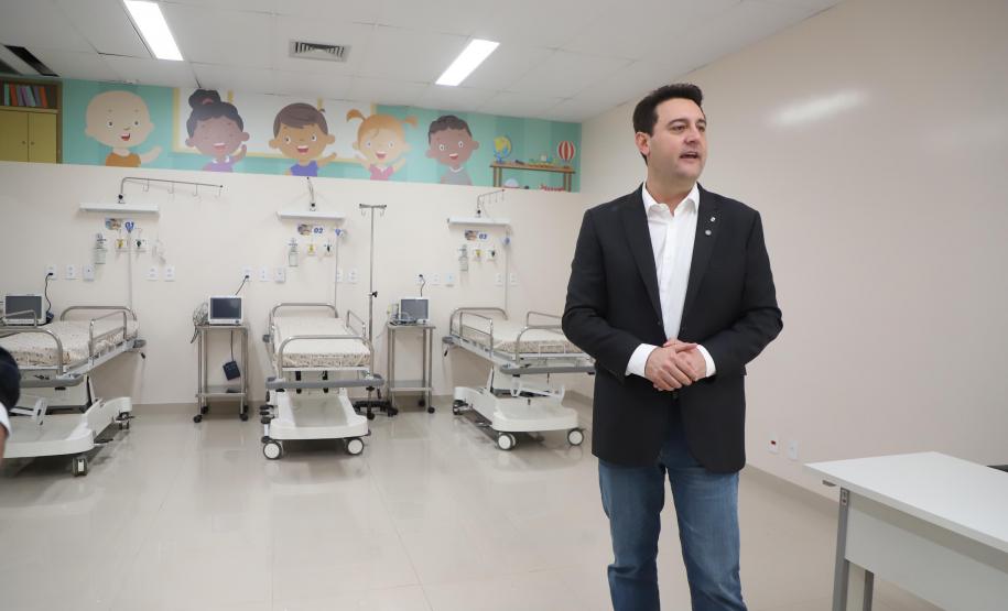O governador Carlos Massa Ratinho Junior inaugurou nesta segunda-feira (16) o Hospital da Criança Irmã Maria Calista, de Maringá, no Noroeste do Estado.