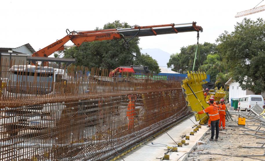 17,7% concluída, obra da Ponte de Guaratuba pode ser acompanhada em tempo real