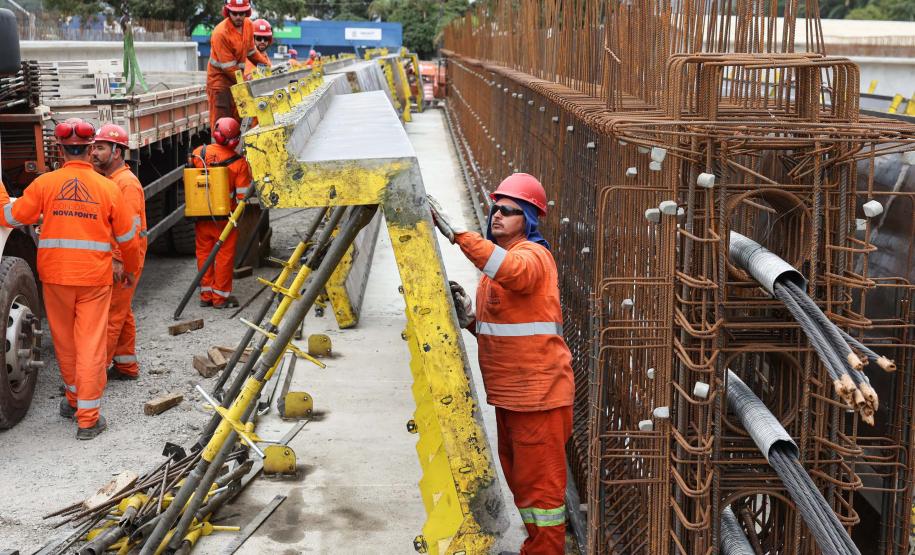 17,7% concluída, obra da Ponte de Guaratuba pode ser acompanhada em tempo real