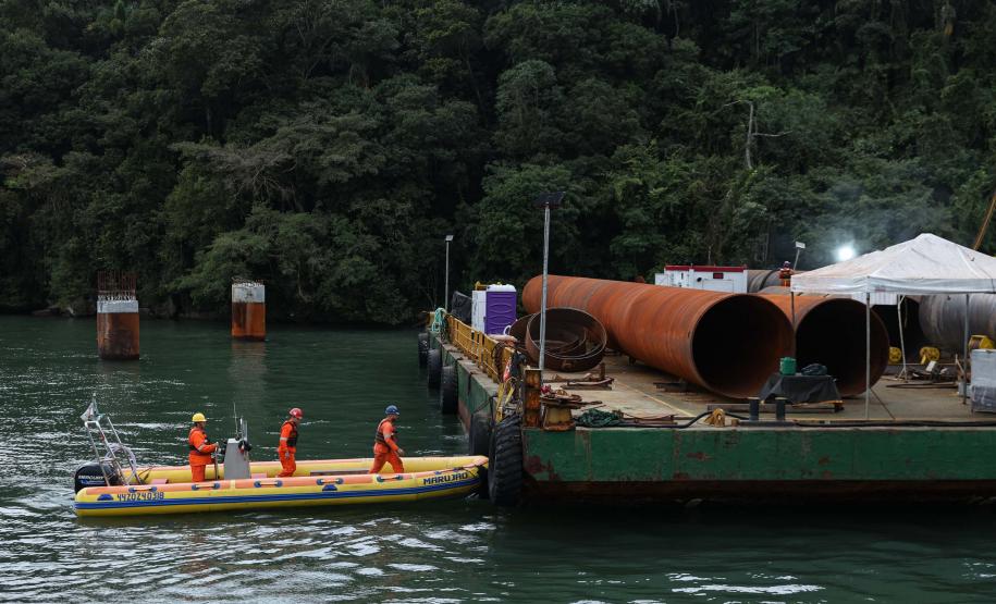 17,7% concluída, obra da Ponte de Guaratuba pode ser acompanhada em tempo real