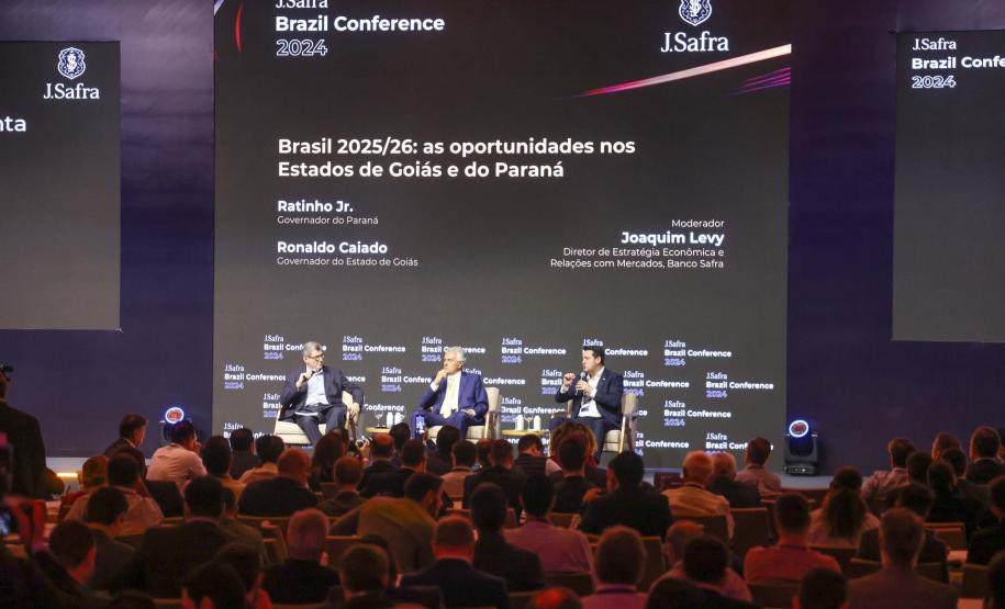 Ratinho Junior defende privatizações e concessões em evento com investidores