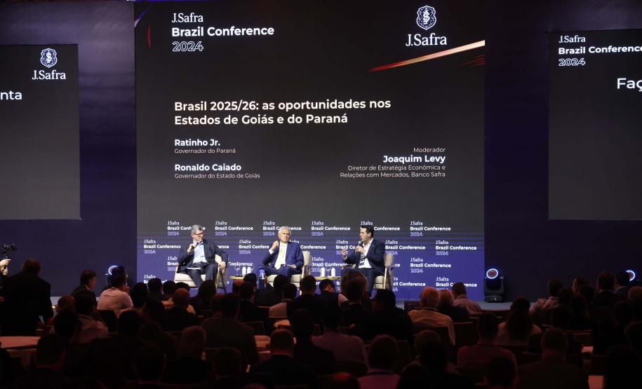 Ratinho Junior defende privatizações e concessões em evento com investidores