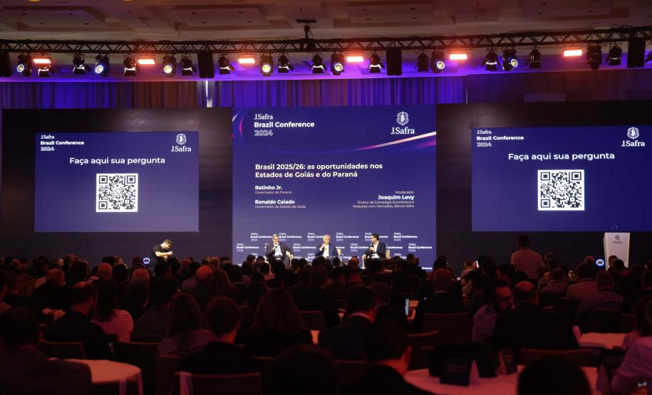 Ratinho Junior defende privatizações e concessões em evento com investidores