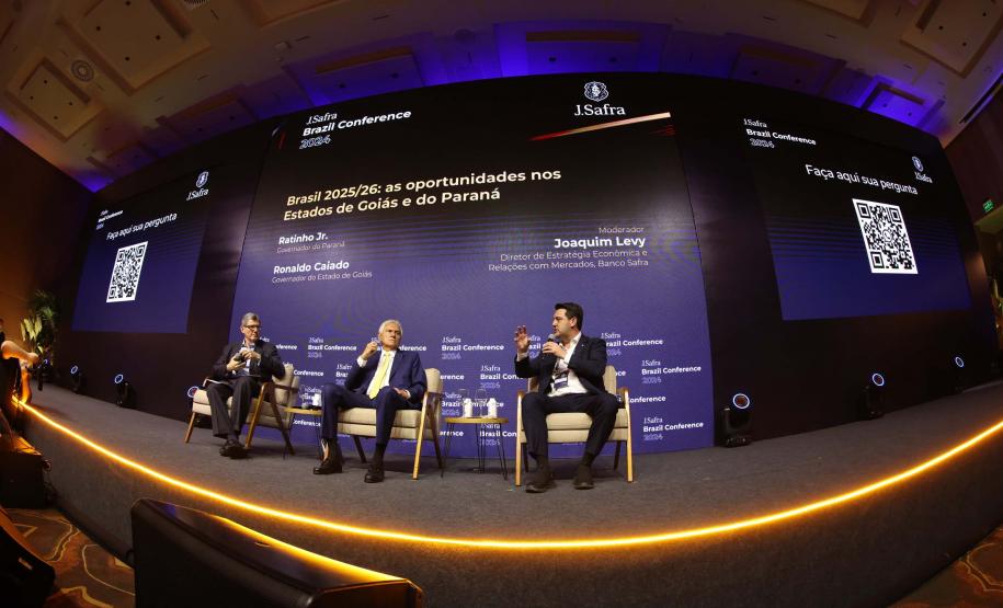 Ratinho Junior defende privatizações e concessões em evento com investidores