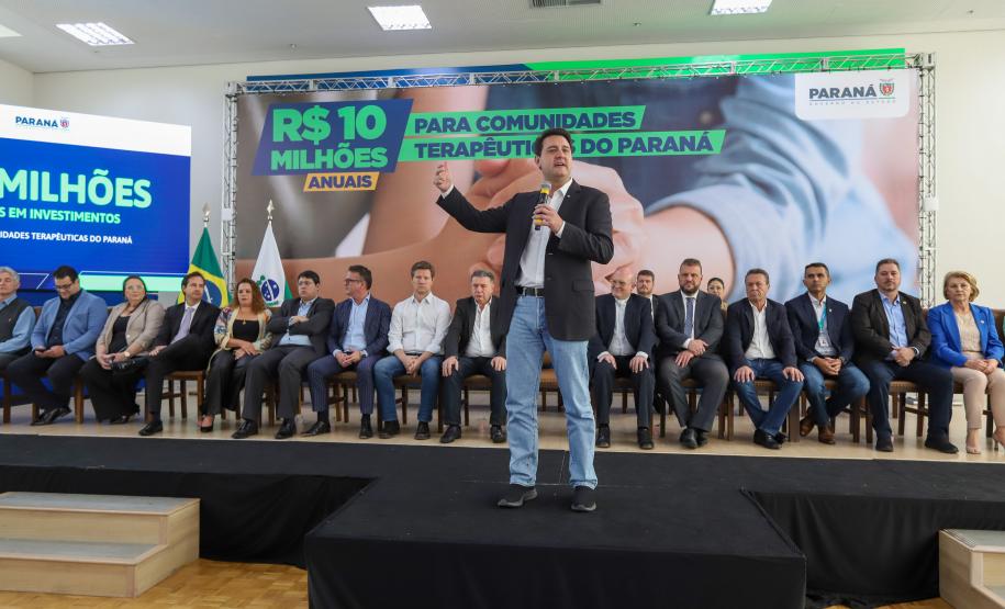 Governador anuncia R$ 10 milhões por ano para apoio a comunidades terapêuticas