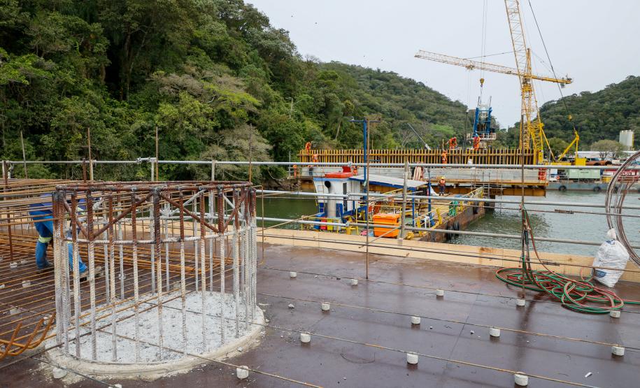Dentro do cronograma, obras da Ponte de Guaratuba chegam a 22,6% de execução