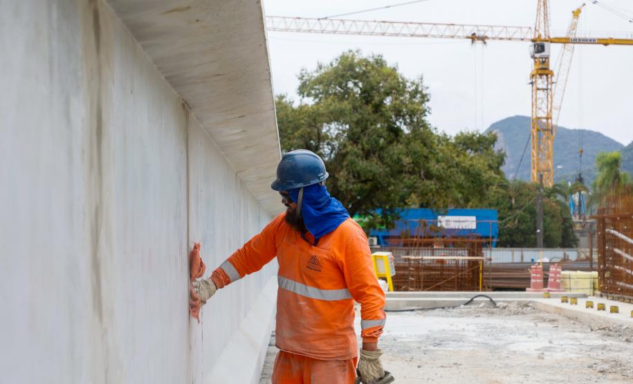 Dentro do cronograma, obras da Ponte de Guaratuba chegam a 22,6% de execução