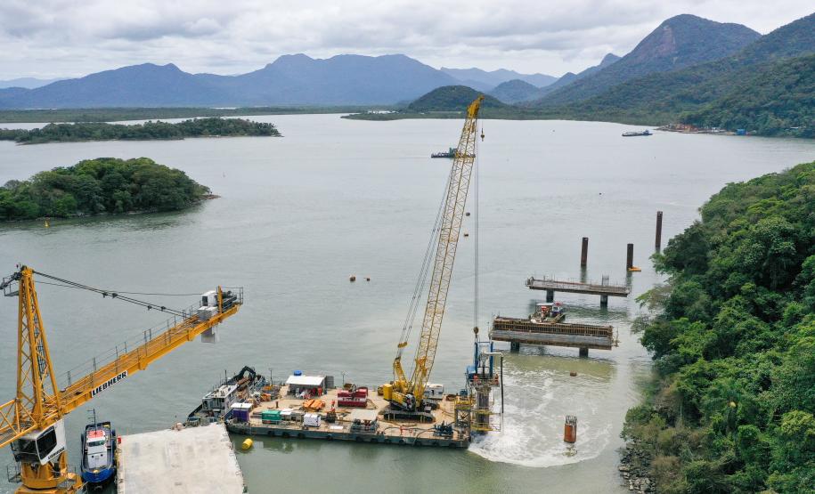 Ponte de Guaratuba já tem 415 trabalhadores contratados e impulsiona empregos no Litoral