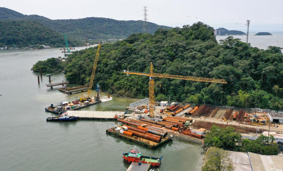 Ponte de Guaratuba já tem 415 trabalhadores contratados e impulsiona empregos no Litoral