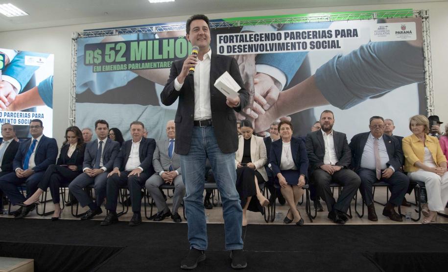 Governador anuncia R$ 52 milhões em emendas para organizações sociais