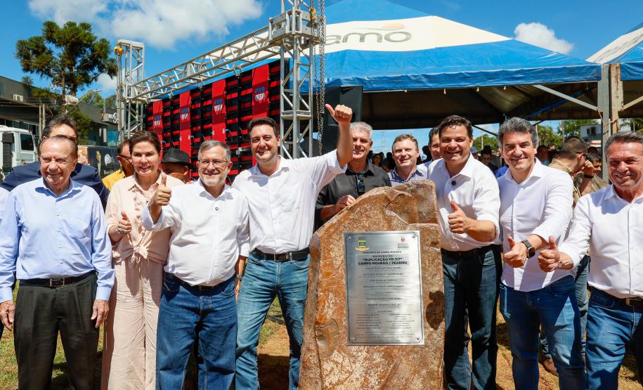 Governador inaugura a duplicação da PR-317 e PR-840 em Campo Mourão
