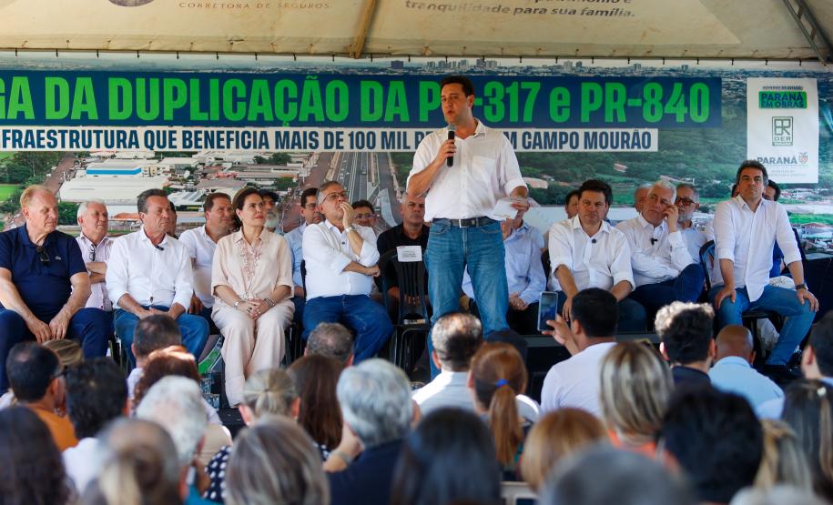 Governador inaugura a duplicação da PR-317 e PR-840 em Campo Mourão