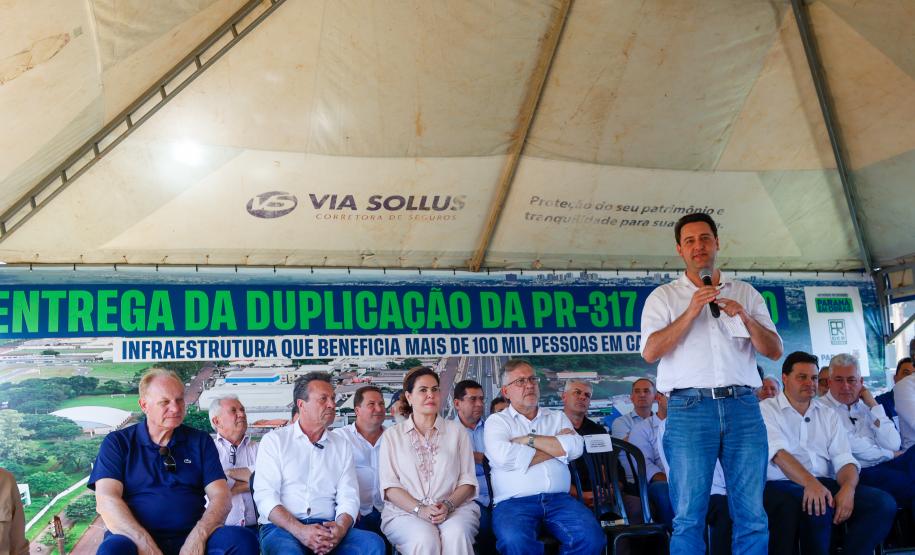 Governador inaugura a duplicação da PR-317 e PR-840 em Campo Mourão