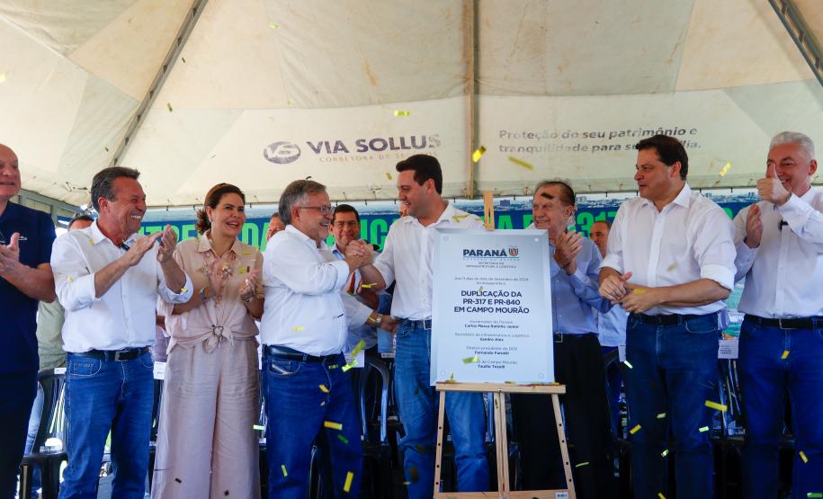 Governador inaugura a duplicação da PR-317 e PR-840 em Campo Mourão
