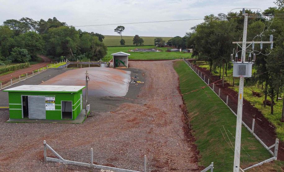Itaipulândia, 16 de maio de 2024 - Usina de BioGás - produção de energia gerada a partir, neste caso, dos dejetos de suínos -, em Itaipulândia, região oeste do Paraná.