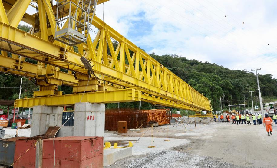 Com avanços na estrutura, Ponte de Guaratuba alcança 35,3% de execução