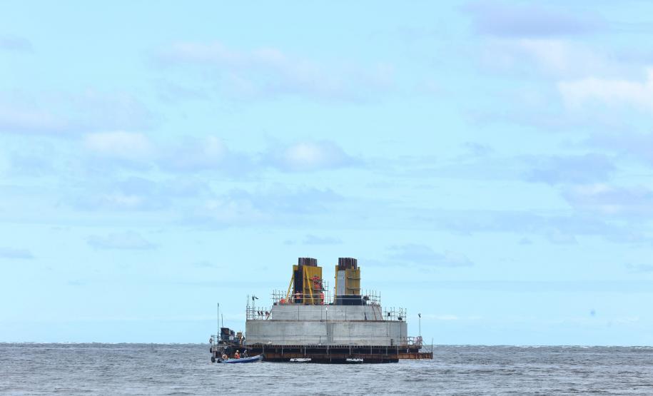 Com avanços na estrutura, Ponte de Guaratuba alcança 35,3% de execução