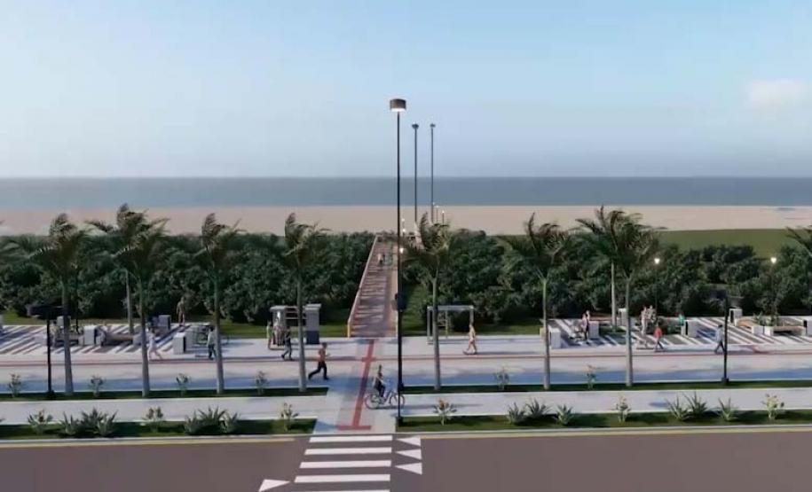 1ª fase: Estado emite ordem de serviço para a requalificação da Orla de Pontal do Paraná Foto: IAT
