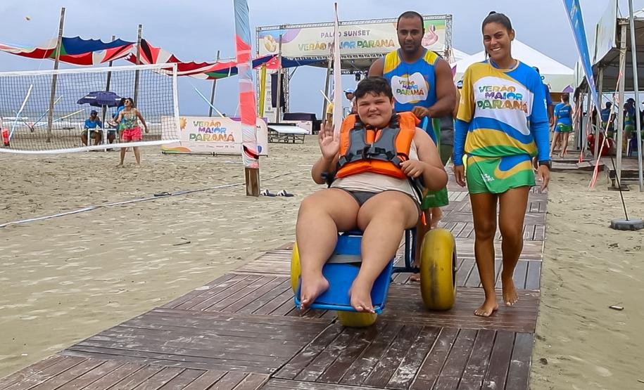 Com 1.068 atendimentos, cadeiras anfíbias batem recorde de utilização no Verão Maior