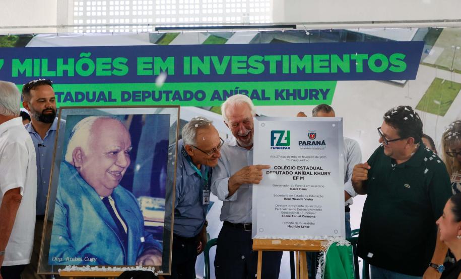 Com investimento de R$ 12,7 milhões, Estado inaugura o Colégio Aníbal Khury em Guaratuba