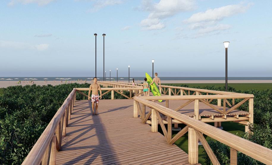 1ª fase: Estado emite ordem de serviço para a requalificação da Orla de Pontal do Paraná Foto: IAT