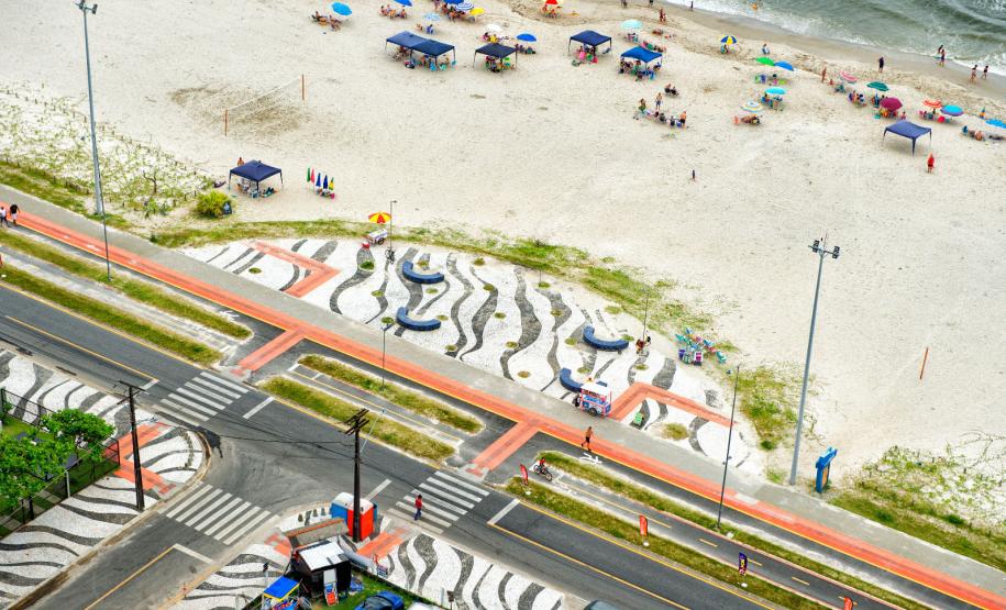 Obra de revitalização da Orla de Matinhos alcançou 97,5% de conclusão em janeiro