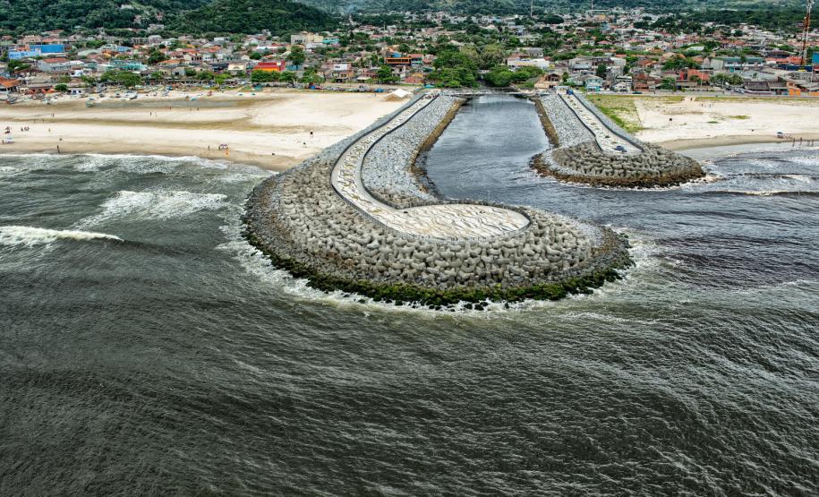 Obra de revitalização da Orla de Matinhos alcançou 97,5% de conclusão em janeiro