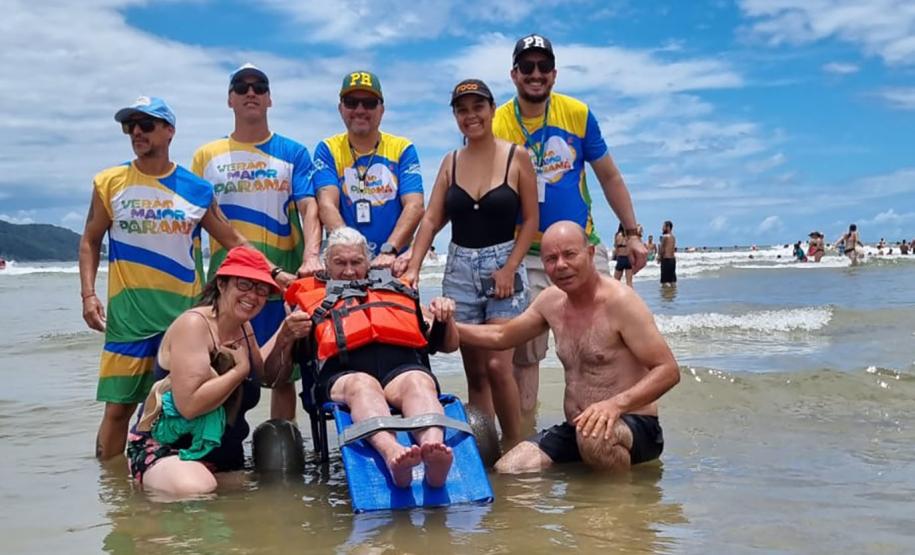 Com 1.068 atendimentos, cadeiras anfíbias batem recorde de utilização no Verão Maior