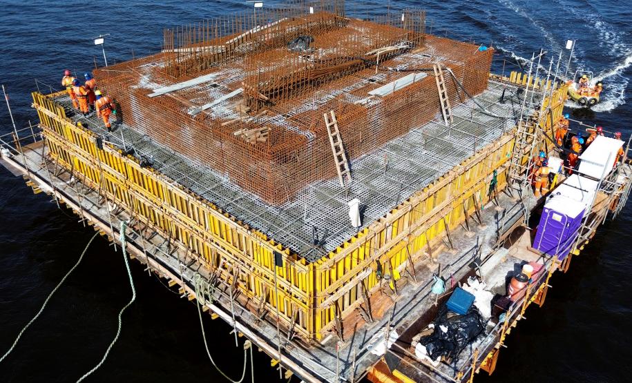 2 mil toneladas de aço, sapo raro e muito gelo na obra: as curiosidades da Ponte de Guaratuba