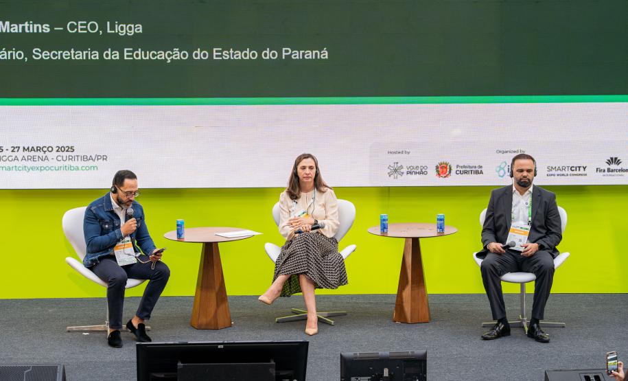 Educação do Paraná destaca avanços em conectividade e inteligência artificial no 6° Smart City Expo Curitiba Foto: Lucas Fermin/SEED