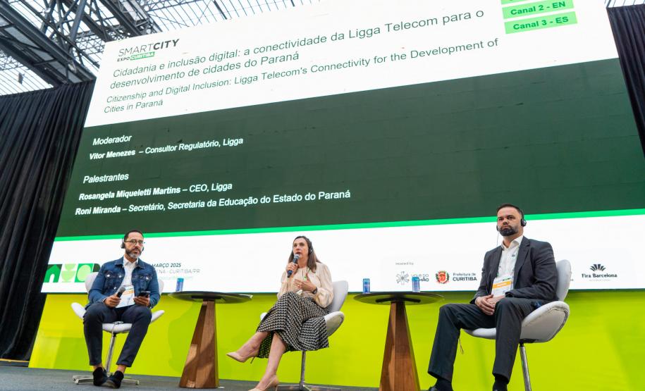 Educação do Paraná destaca avanços em conectividade e inteligência artificial no 6° Smart City Expo Curitiba Foto: Lucas Fermin/SEED
