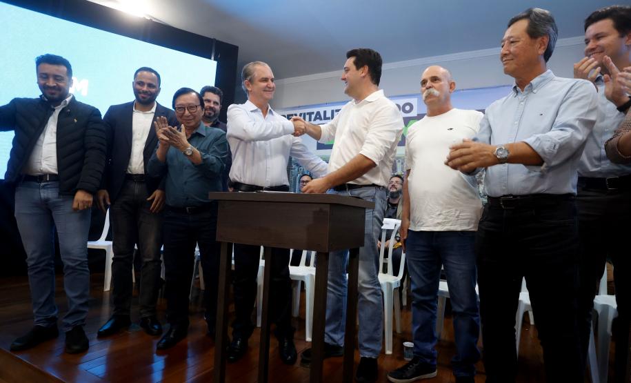 Ratinho Junior anuncia Leonaldo Paranhos, Rafael Greca e Ulisses Maia como secretários Foto: Gilson Abreu/Arquivo AEN