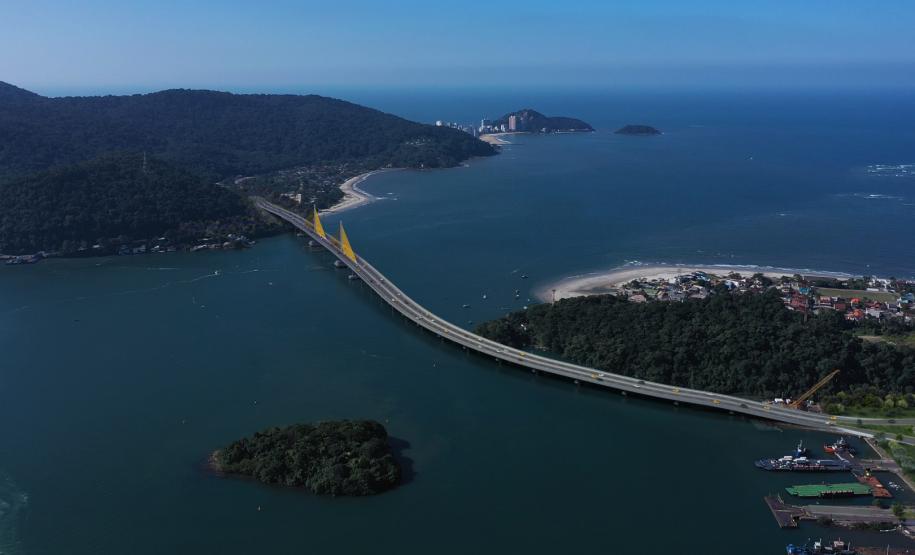 2 mil toneladas de aço, sapo raro e muito gelo na obra: as curiosidades da Ponte de Guaratuba