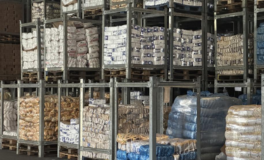 A 2ª remessa de alimentos não perecíveis para as escolas estaduais já está em andamento Foto: Karina Audrey - Fundepar