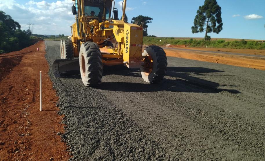 Duplicação da PRC-466 em Guarapuava avança com nova ponte e pista de concreto Foto: DER
