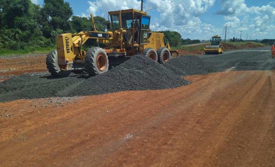 Duplicação da PRC-466 em Guarapuava avança com nova ponte e pista de concreto Foto: DER