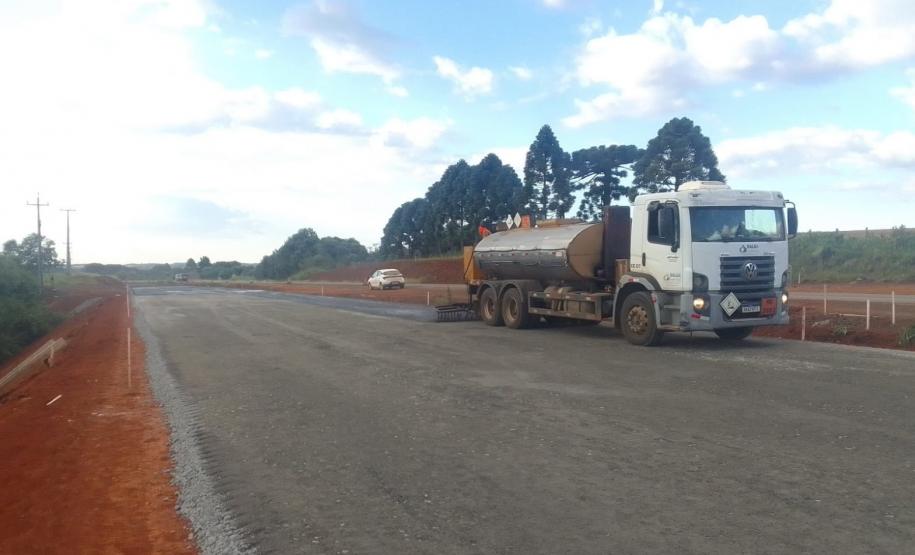 Duplicação da PRC-466 em Guarapuava avança com nova ponte e pista de concreto Foto: DER