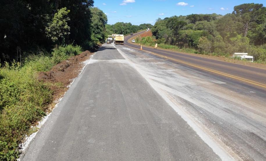 Duplicação da PRC-466 em Guarapuava avança com nova ponte e pista de concreto Foto: DER