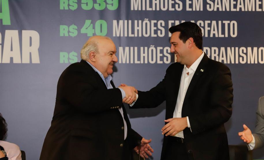Ratinho Junior anuncia Leonaldo Paranhos, Rafael Greca e Ulisses Maia como secretários Foto: Roberto Dziura Jr/AEN