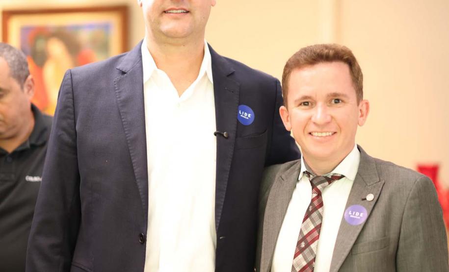 O governador Carlos Massa Ratinho Junior destacou os avanços que o Paraná alcançou nos últimos anos em diferentes áreas em um encontro empresários nesta terça-feira (25), em Brasília. Foto: Jonathan Campos/AEN