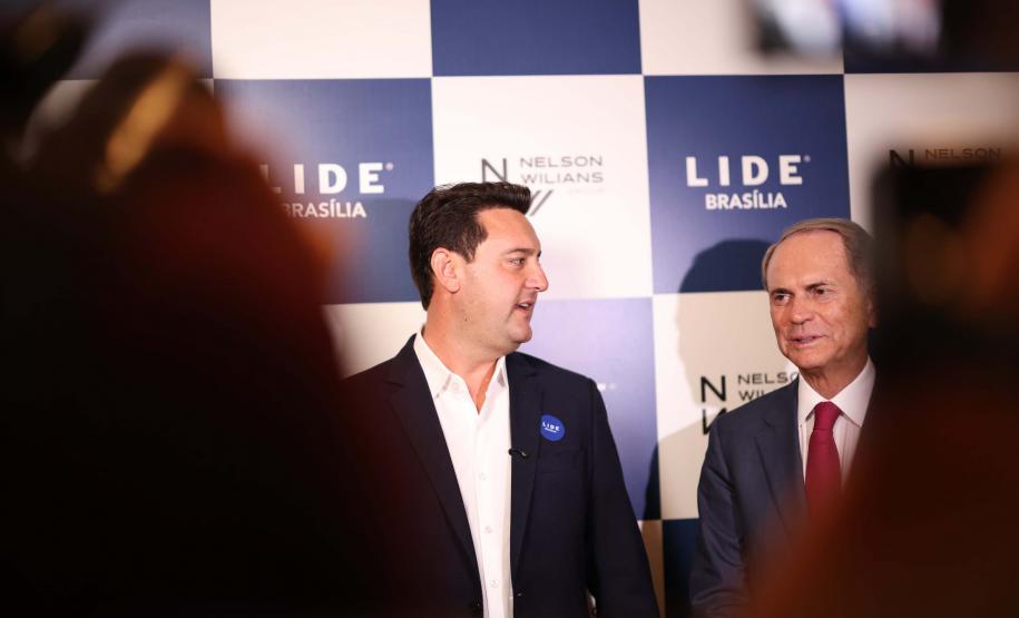 O governador Carlos Massa Ratinho Junior destacou os avanços que o Paraná alcançou nos últimos anos em diferentes áreas em um encontro empresários nesta terça-feira (25), em Brasília.