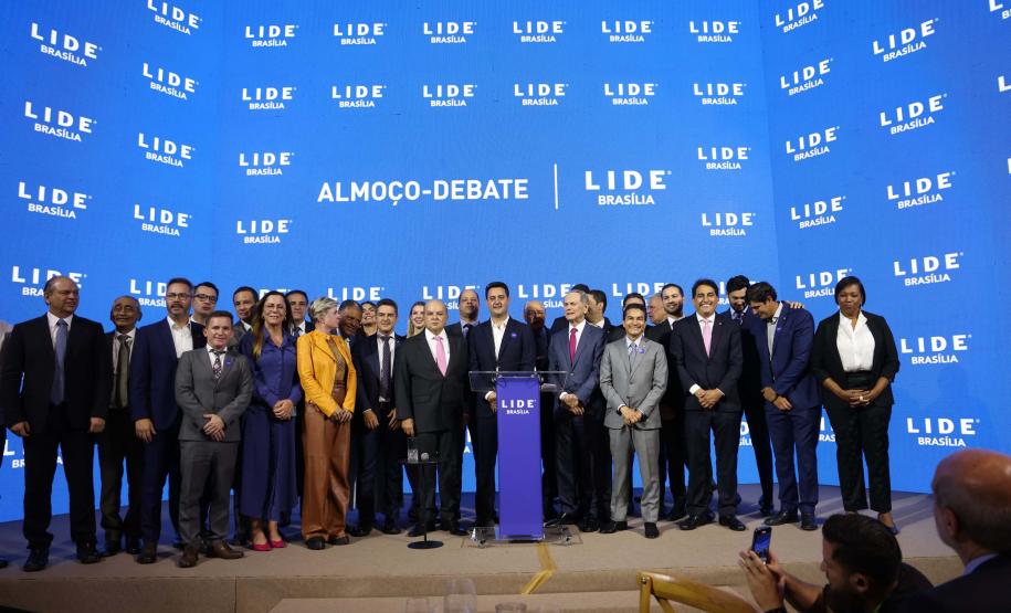 O governador Carlos Massa Ratinho Junior destacou os avanços que o Paraná alcançou nos últimos anos em diferentes áreas em um encontro empresários nesta terça-feira (25), em Brasília.