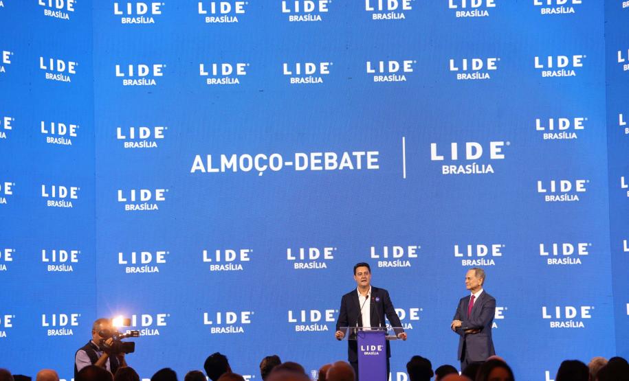 O governador Carlos Massa Ratinho Junior destacou os avanços que o Paraná alcançou nos últimos anos em diferentes áreas em um encontro empresários nesta terça-feira (25), em Brasília.