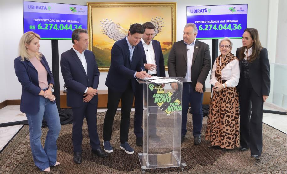 Asfalto Novo, Vida Nova: mais 8 municípios recebem recursos para pavimentação e iluminação Foto: Ari Dias/AEN