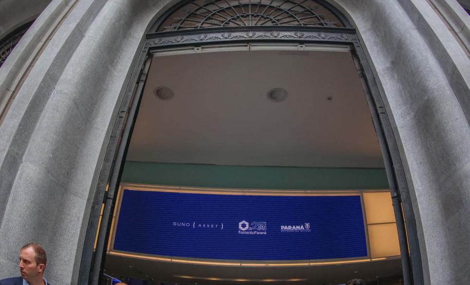 O governador Carlos Massa Ratinho Junior lançou nesta quinta-feira (3) na B3, em São Paulo, um projeto inédito no Brasil para o financiamento do agronegócio. Foto: Jonathan Campos/AEN