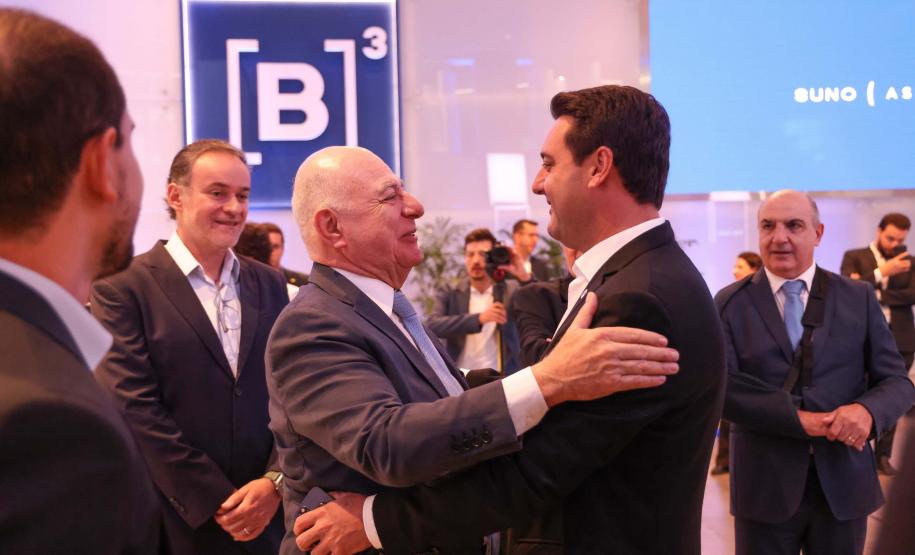 O governador Carlos Massa Ratinho Junior lançou nesta quinta-feira (3) na B3, em São Paulo, um projeto inédito no Brasil para o financiamento do agronegócio. Foto: Jonathan Campos/AEN